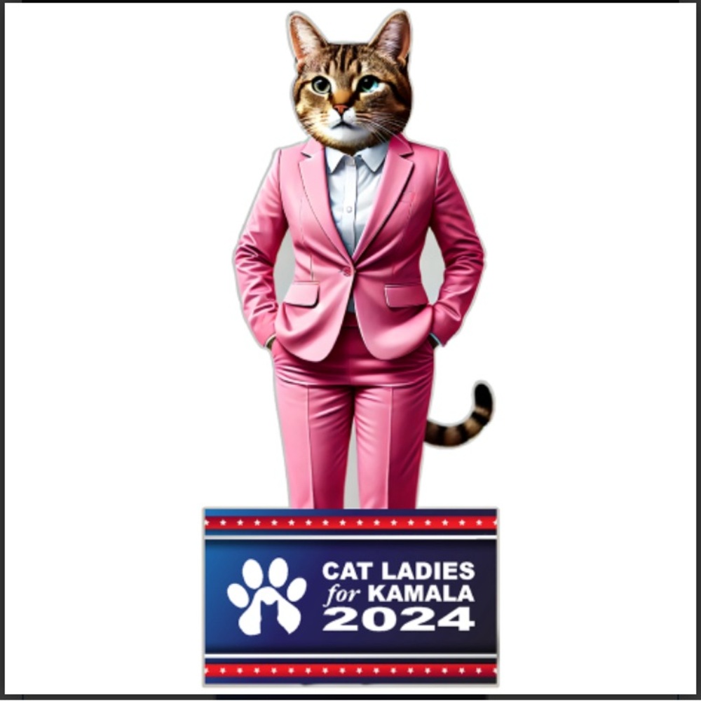 Crazy Cat Ladies for Kamala Life Size Cardboard Cutout with Fast, FREE Shipping!